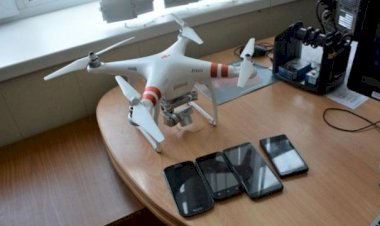 Cezaevine İHA ile cep telefonu sokmaya çalıştılar