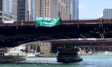 Chicago’da protesto 'İsrail: Filistinlileri öldürmeyi durdur'