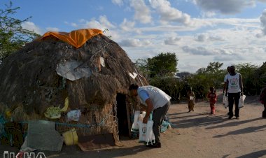 Kenya'nın mazlum ve mağdur ailelerine kurban eti ulaştırıldı