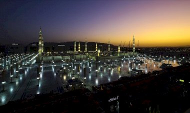 'Peygamber şehri'nde sabah güzelliği