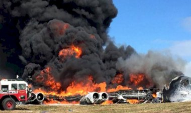 ABD'de bombardıman uçağı düştü