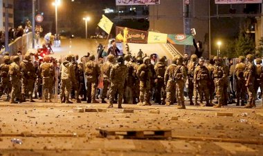 Hizbullah ve Emel Harekatı yanlılarından göstericilere müdahale