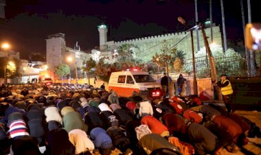Filistinliler Yahudileştirme tehdidine karşı Harem-i İbrahim'e akın etti