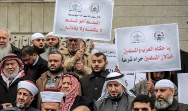 Gazze'de Uygurlara destek gösterisi