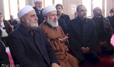 HÜDA PAR Genel Başkanı Sağlam, İTTİHADUL ULEMA heyetiyle birlikte Şeyh Abdülkerim'in taziyesine katıldı