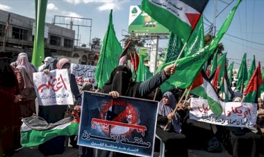 Gazze'de Filistinli kadınlardan ABD'nin 'Yüzyılın İhaneti' planına karşı gösteri