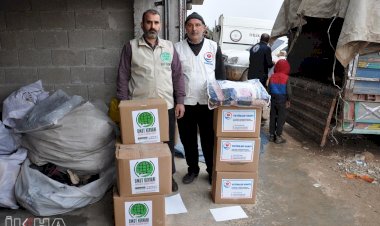 Umut Kervanı ve Yetimler Vakfı mazlum İdlib halkı için sınır bölgesinde