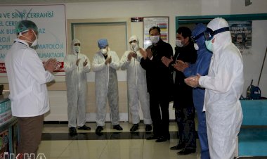 Covid-19 tedavisi tamamlanan Molla Mahmut Kılınç taburcu oldu